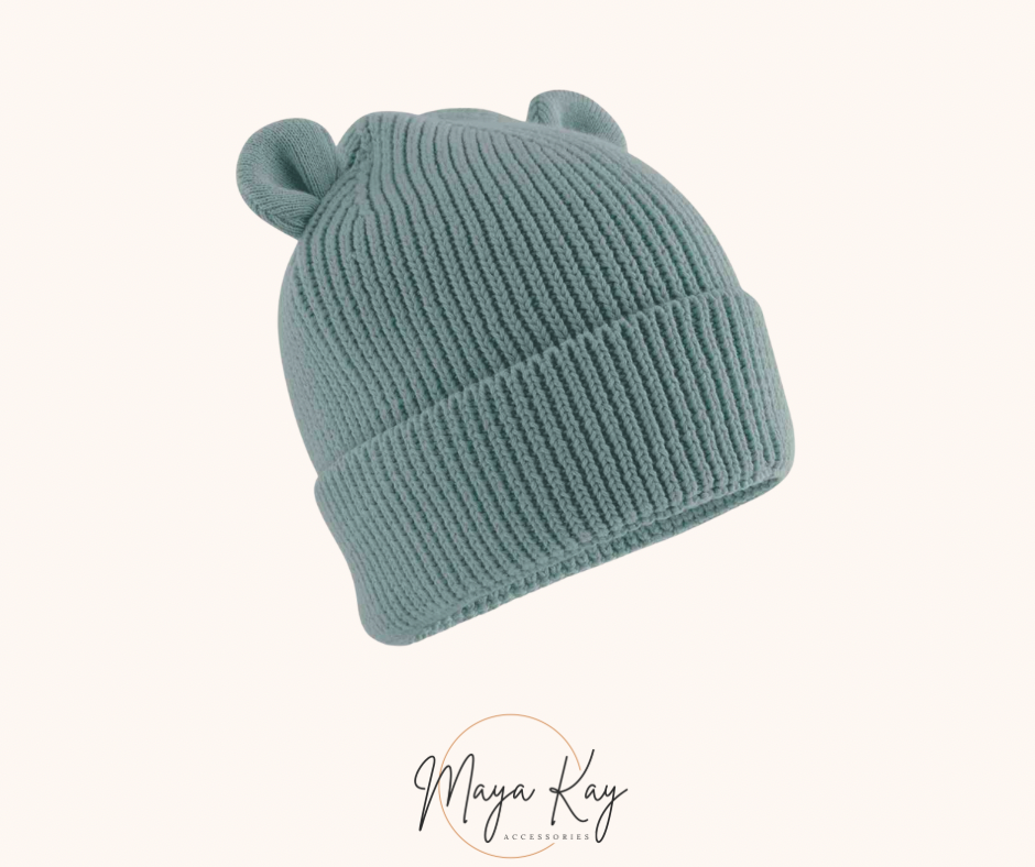 BABY/TODDLER HAT IN DUSTY TURQUOISE
