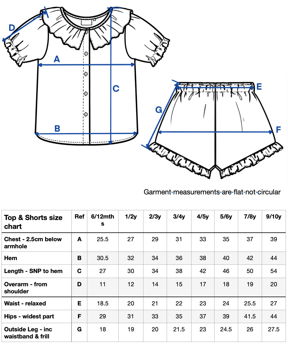 FRILL TOP AND SHORT SET IN NATURAL