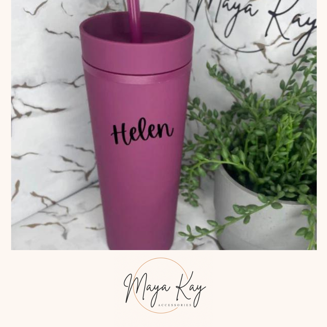 PURPLE SKINNY TUMBLER 🥤