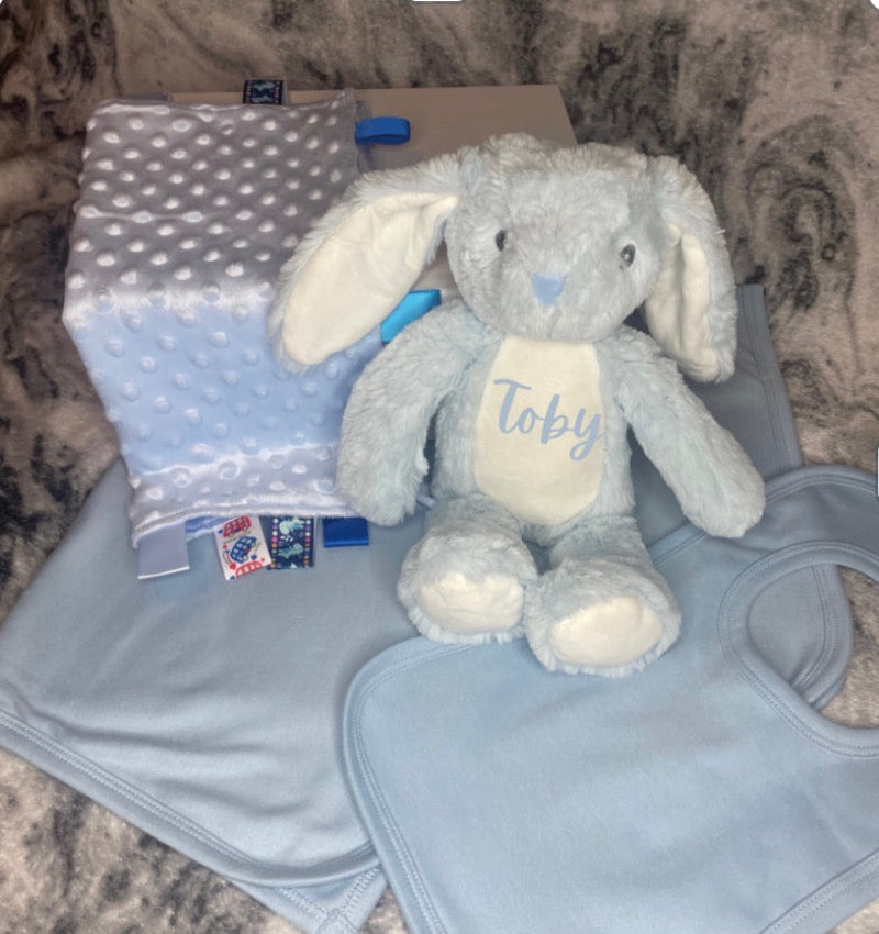 Personalised Baby Blue Gift Set