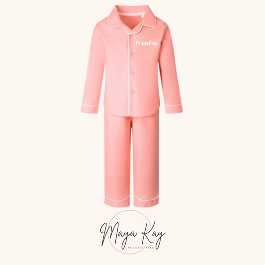 CLASSIC LONG SLEEVE PJ’S in ‘Pink’