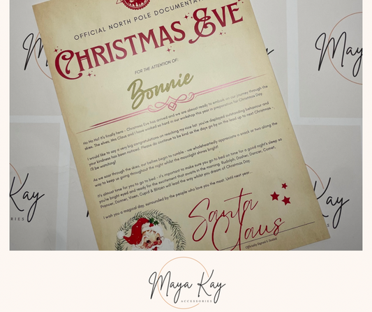 CHRISTMAS EVE LETTER