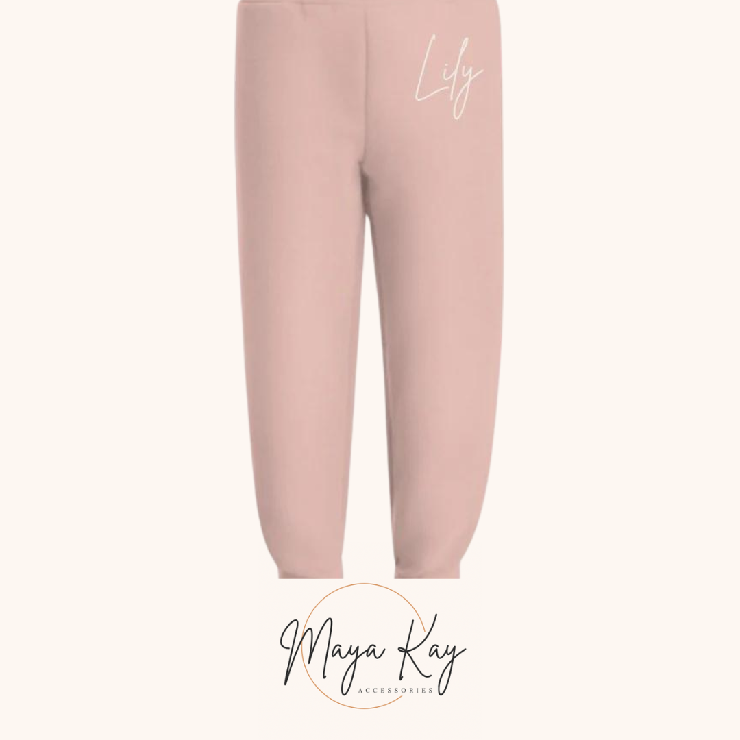 AGE/NAME Joggers in ‘Dusky Pink’