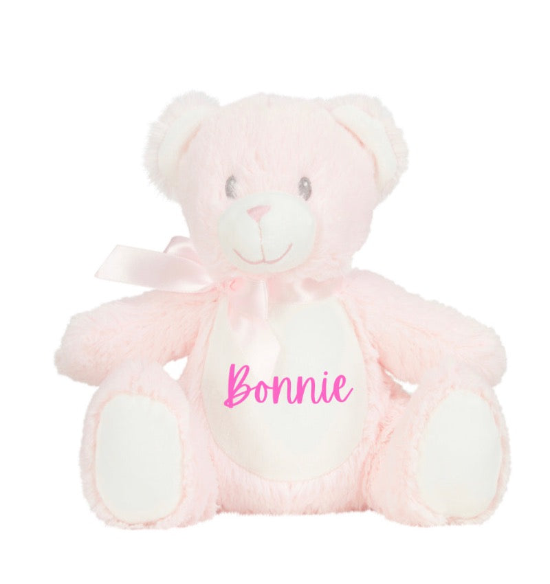 Personalised Pink Teddy Bear