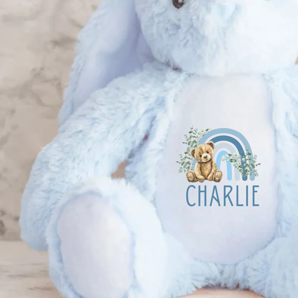 Personalised Blue Bunny Teddy